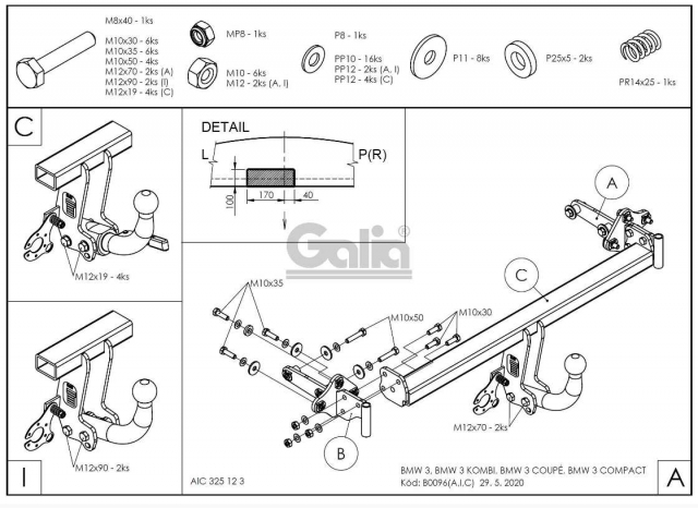 Фаркоп знімний BMW 3 Series E46 1998-2005 #9