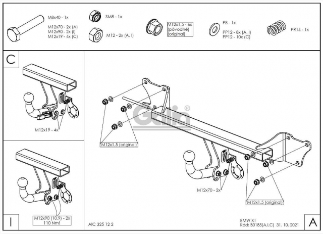 Фаркоп знімний BMW X1 E84 2009-2015 (окрім M-пакету) #5