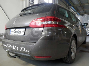 Фаркоп швидкознімний Peugeot 308 2013-2021 (універсал, хетчбек) окрім GT