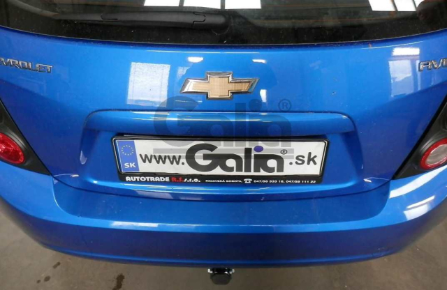 Фаркоп швидкознімний Chevrolet Aveo 2012- (хетчбек) #4