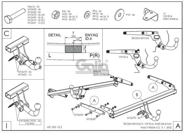 Фаркоп знімний Volkswagen ID.4 2020- #1