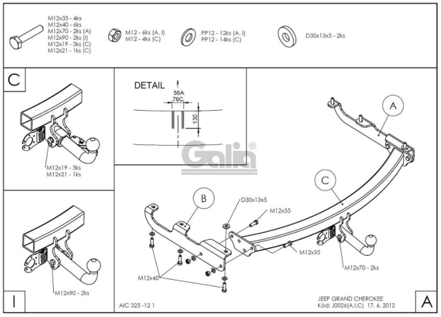 Фаркоп знімний Jeep Grand Cherokee 1999-2005 #2