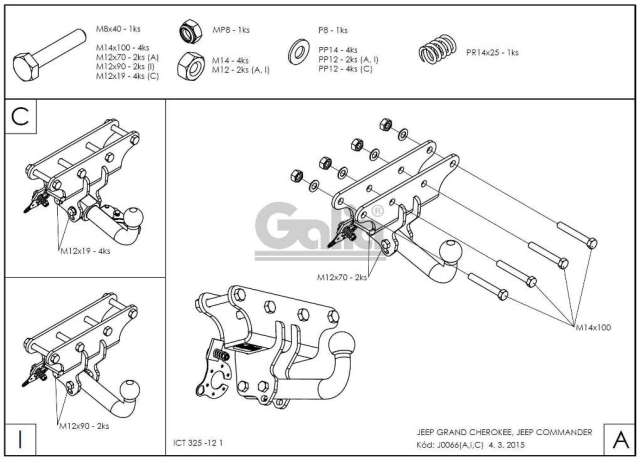 Фаркоп швидкознімний Jeep Grand Cherokee 2005-2010 #9