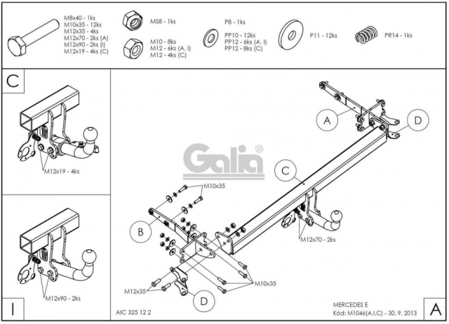 Фаркоп знімний Mercedes E-Class W211 2002-2009 (седан) #5