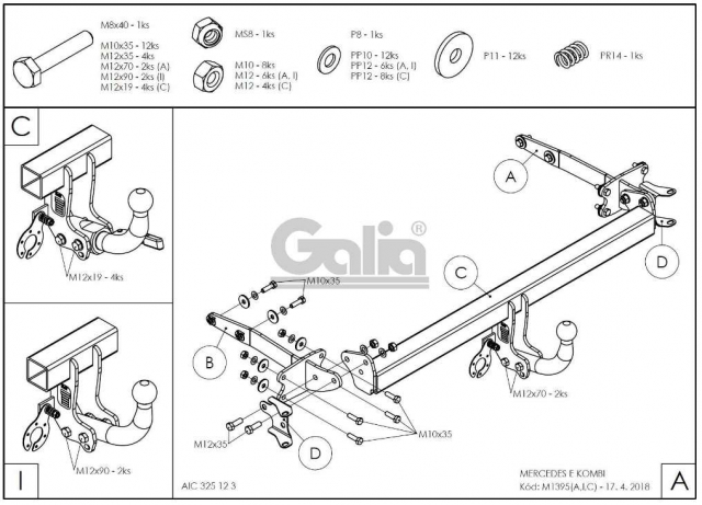 Фаркоп знімний Mercedes E-Class W211 2002-2009 (універсал) #2