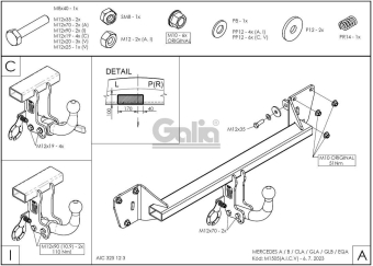 Фаркоп знімний Mercedes EQA H243 2021-