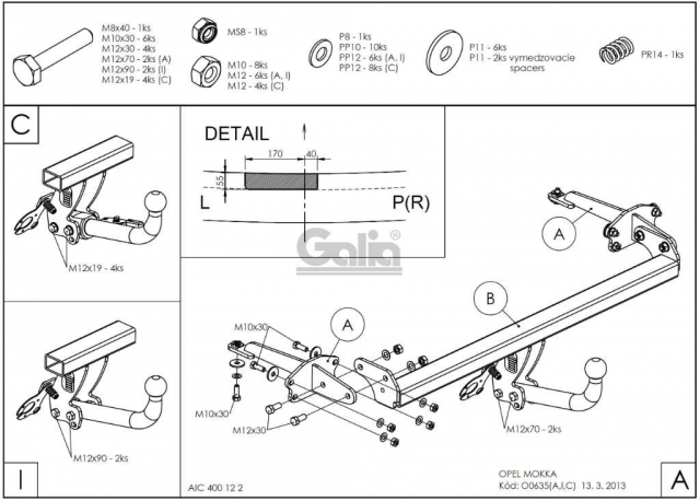 Фаркоп швидкознімний Opel Mokka A 2012-2021 #12
