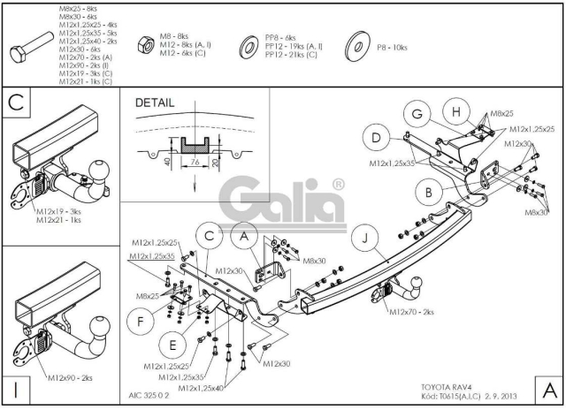 Фаркоп знімний Toyota RAV4 2013-2018 (+hybrid) #5