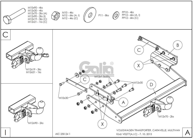 Фаркоп швидкознімний Volkswagen Transporter T4 1990-2003 (+4Х4) #7